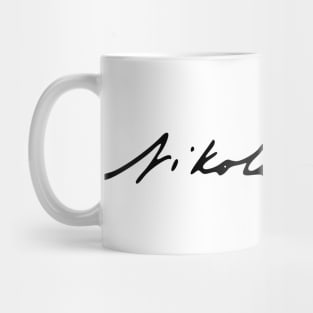 Signed by Nikola Tesla Mug